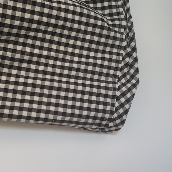 Vineyard Vines black and white plaid ruffle off shoulders tunic mini dress XXS - Picture 3 of 6